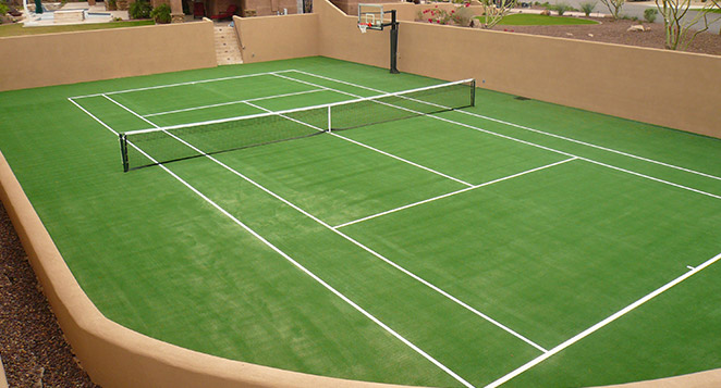 backyard tennis court